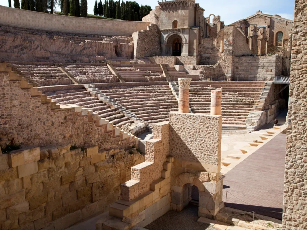 The Roman Theatre in Cartagena, Murcia Region