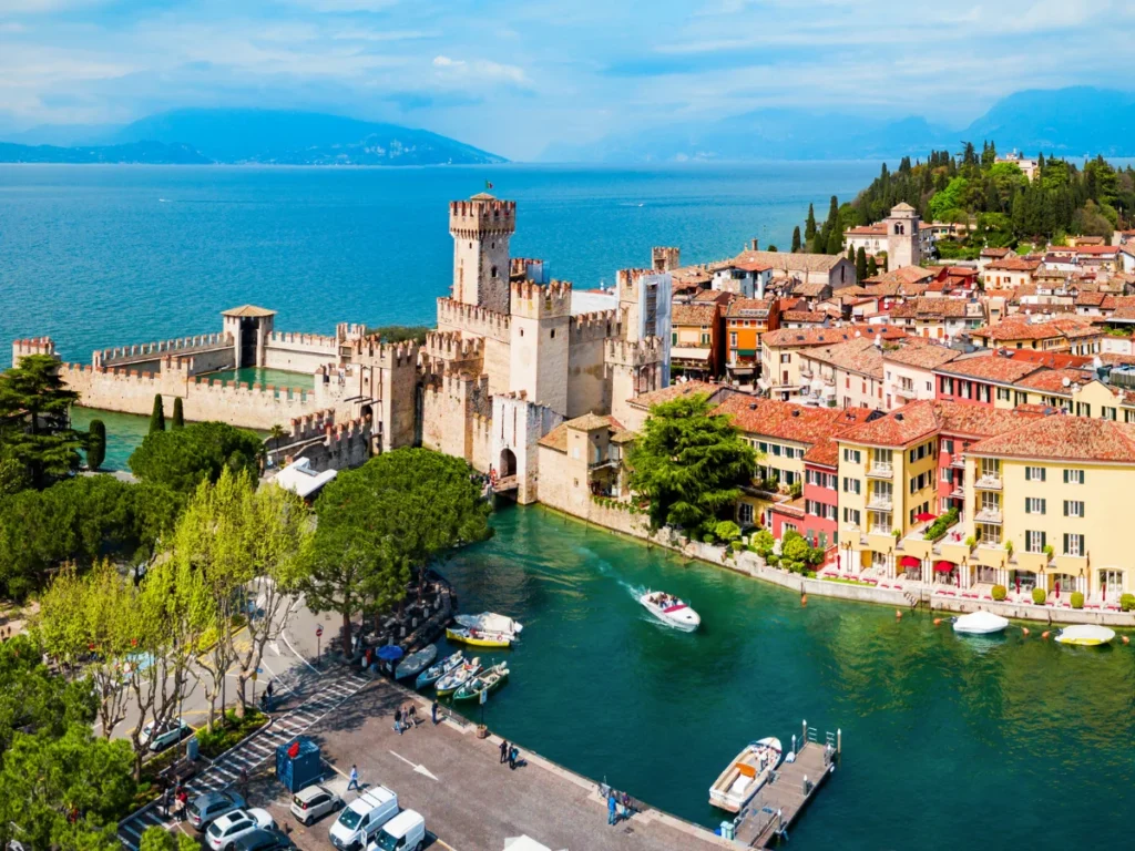 The Scaligero Castle in Sirmione, Italy