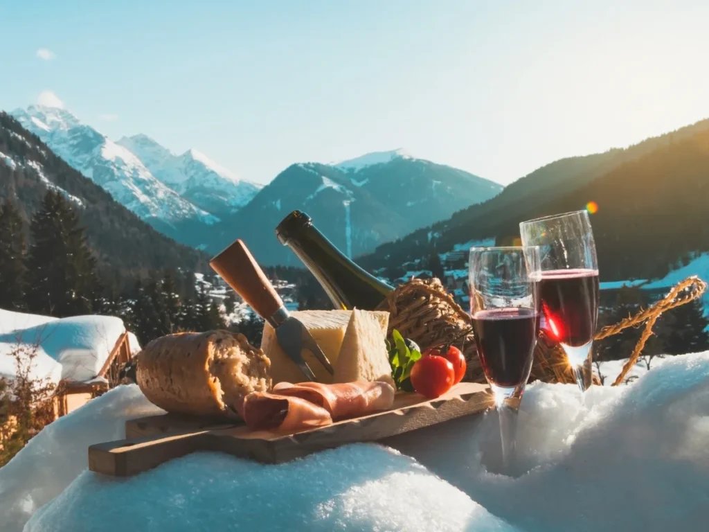 Enjoying Italian Food in the Dolomites