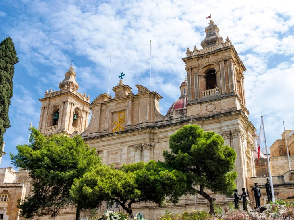 Exterior of the Collegiate Church of Saint Lawrence, Birgu