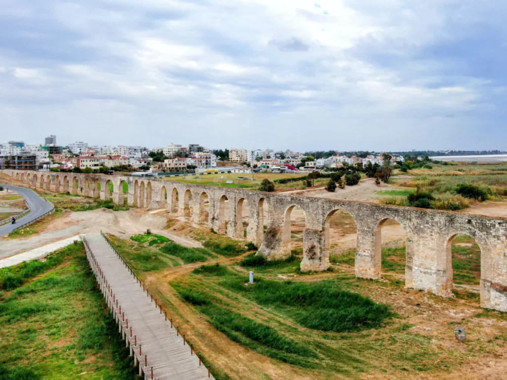 Historical aqueduct in Larnaca