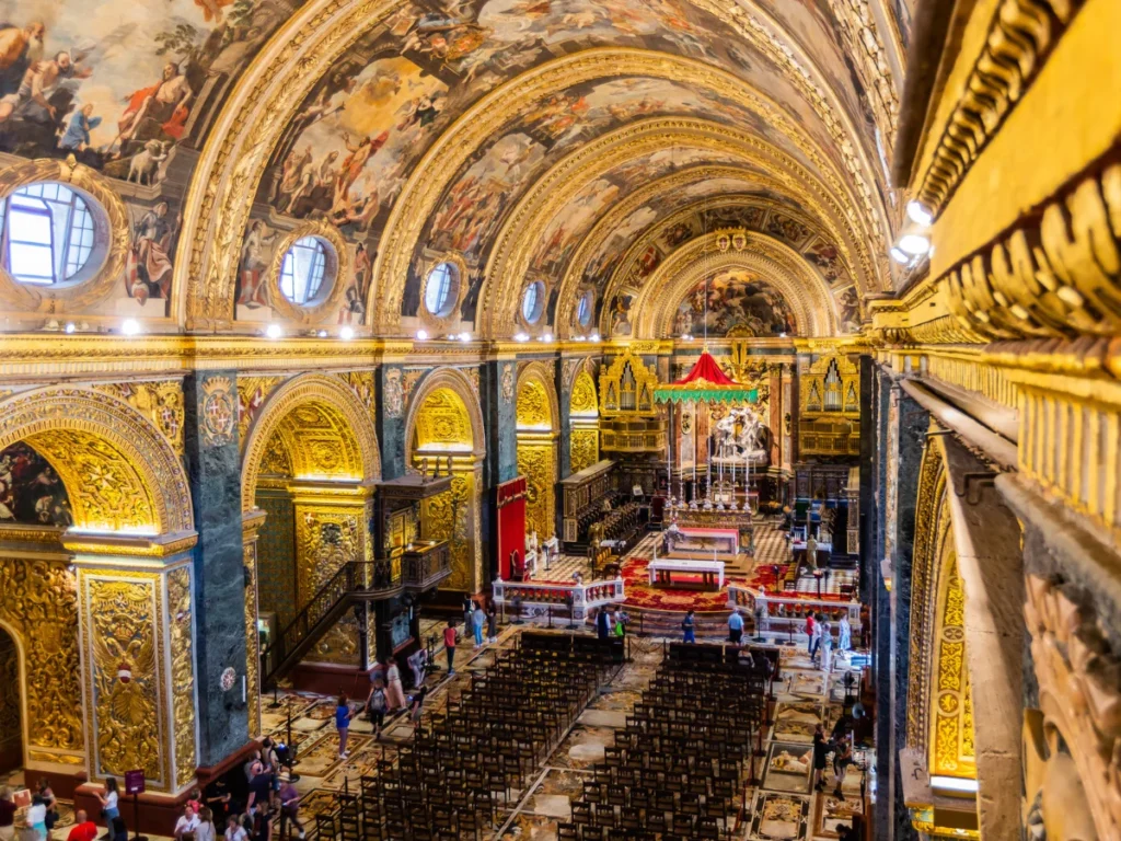 Inside of St. John's Co-Cathedral in Valletta