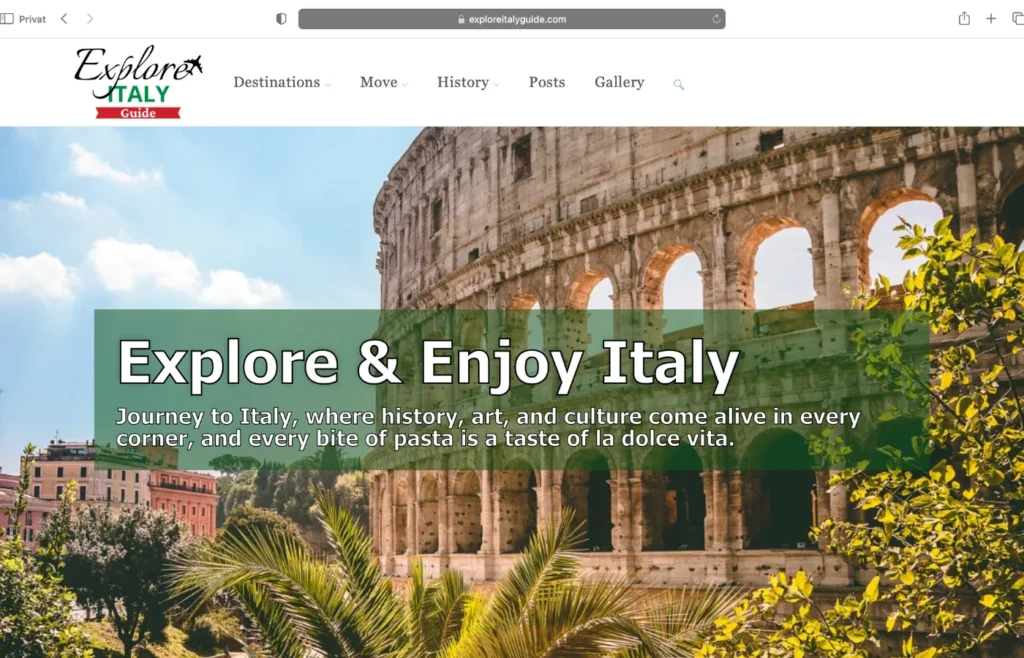 Italy is a popular destination to travel to