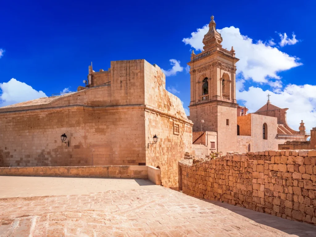 Medieval city of Victoria in Malta