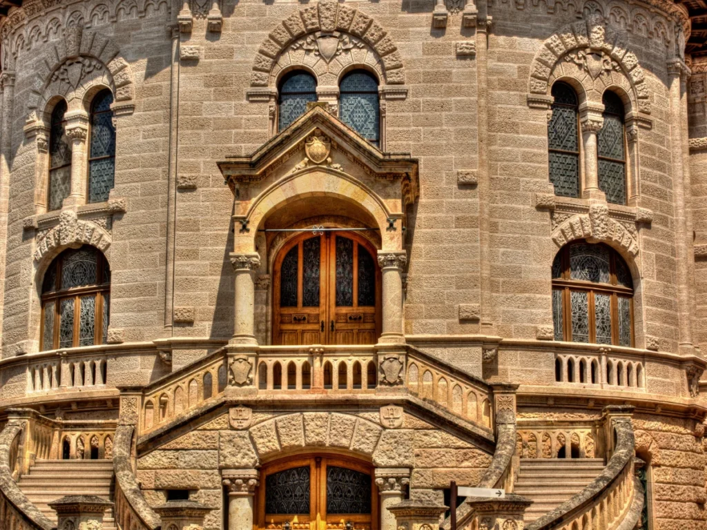 The fasade of Courthouse of the Monaco is beautiful